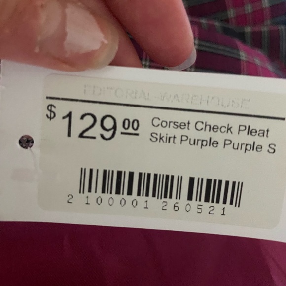 Curetty Pink Plaid Lace Up Dark Academia Skirt - Picture 7 of 8